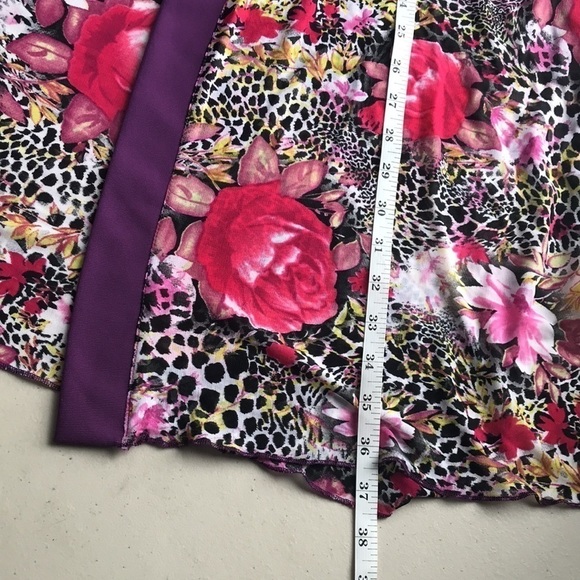 NWT Marallis Floral Lightweight Semi Sheer Half Sleeve Long Cardigan Size XXL - Picture 9 of 12